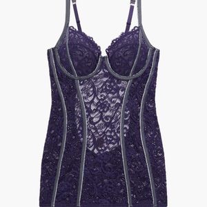 Savage Fenty by Rihanna lace denim slip size large